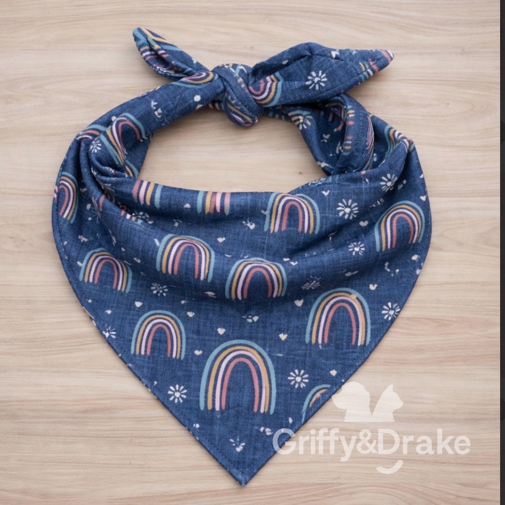 Boutique Rainbow Dog Bandana